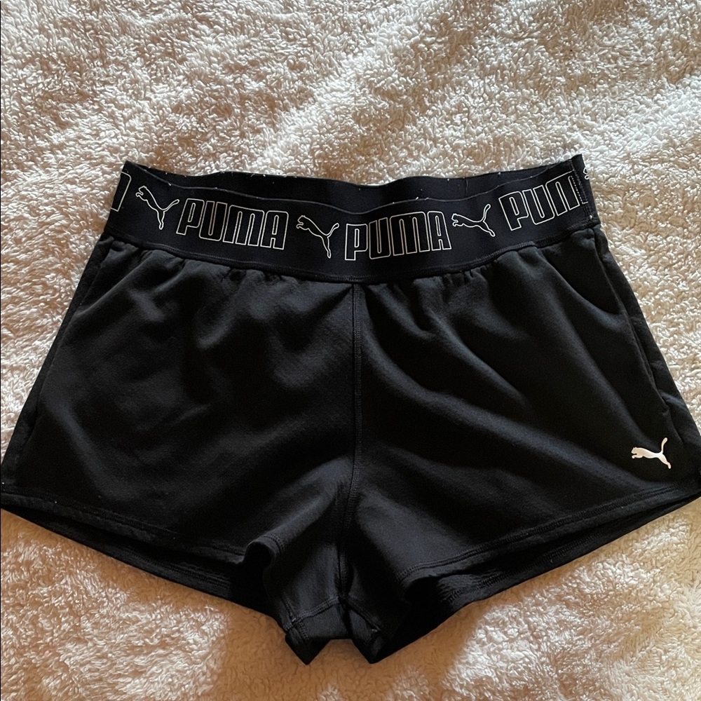 PUMA Women's Athletic Black Shorts